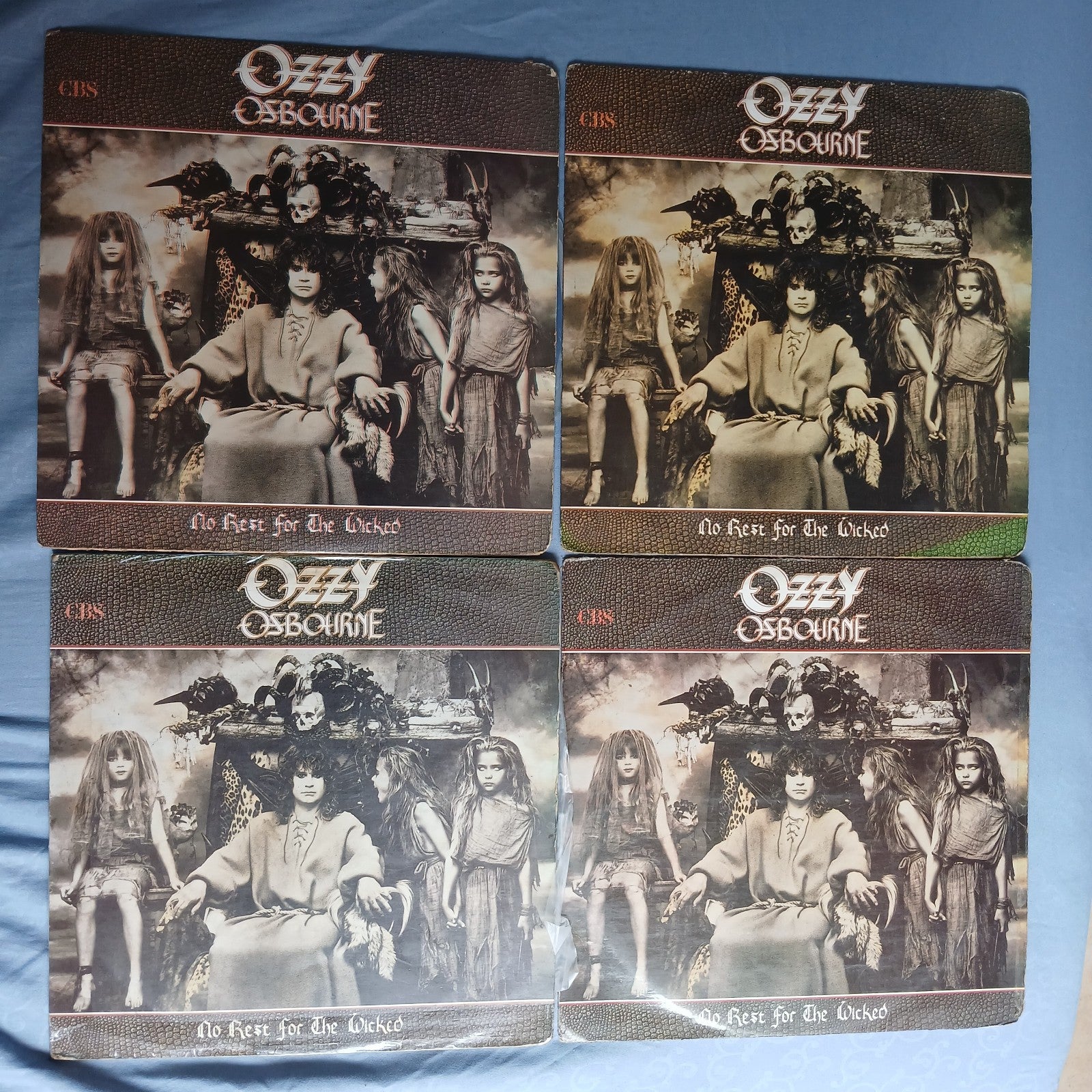 Ozzy Osbourne No Rest For The Wicked Vinyl LP Greenish Color Colombia Misprint