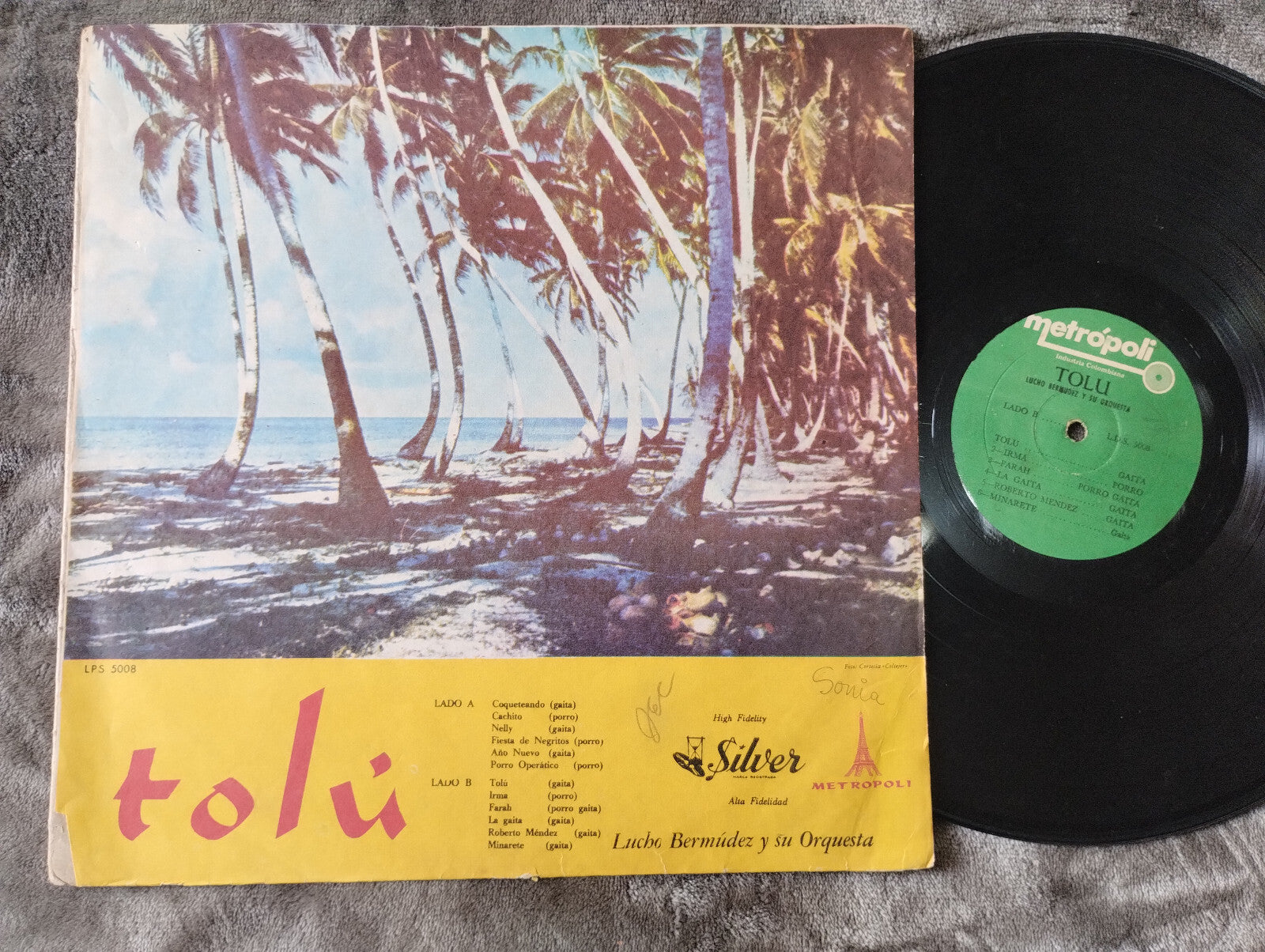Lucho Bermudez Y Su Orquesta Tolu Metropoli Vinyl LP Record Classic Cumbia Jazz