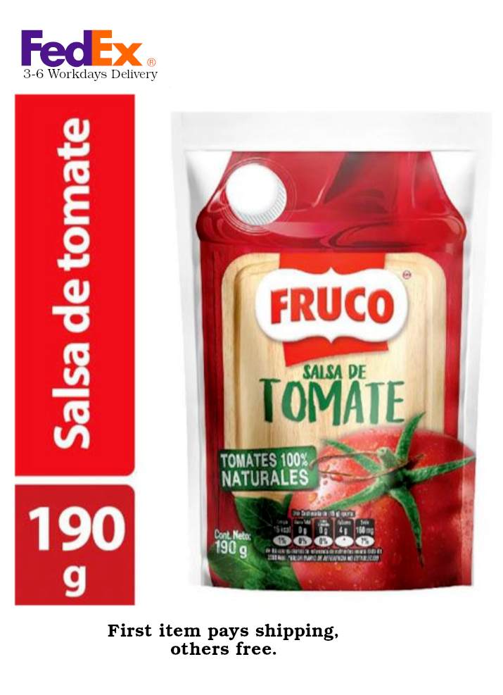 Fruco Ketchup Tomato Sauce Salsa de Tomate Doypack Condiment - 6.7 oz (190g)