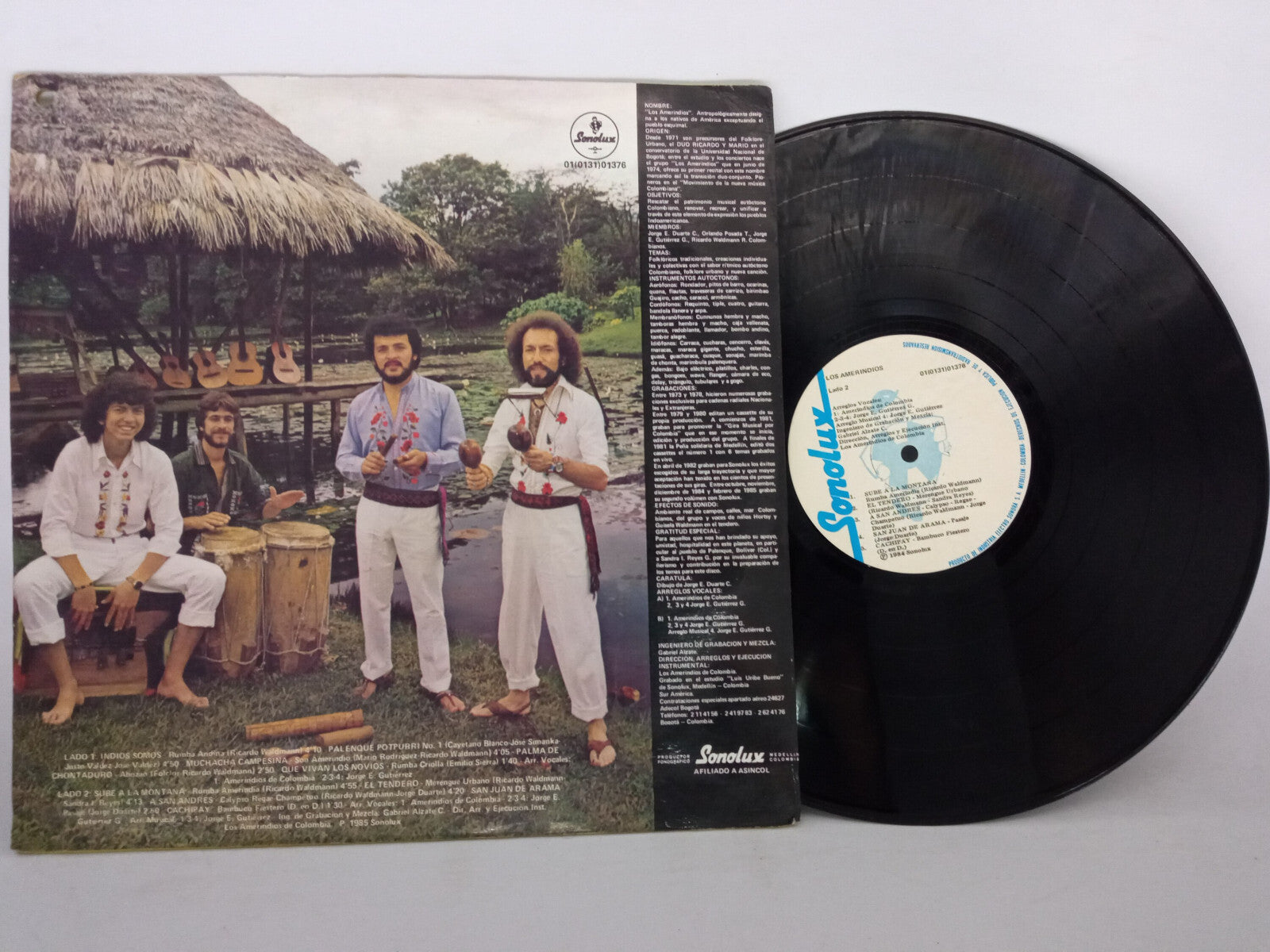 Los Amerindios De Colombia Canto De La Nueva Era Sonolux Vinyl LP Andean Folk