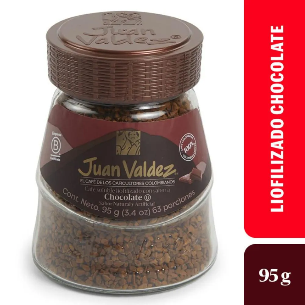 Juan Valdez Chocolate Flavored Freeze Dried Instant Coffee 3.4oz 95g US SHIPPING