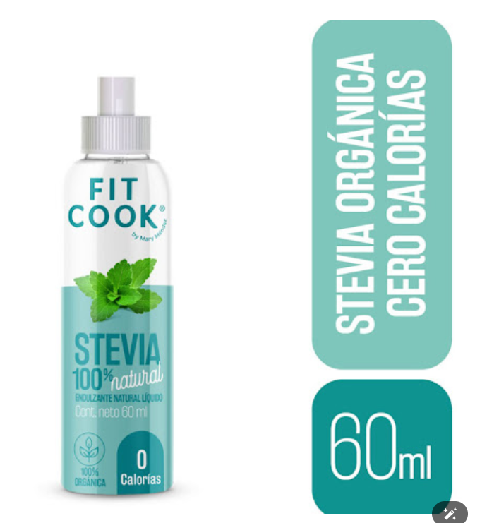 Fitcook Mary Mendez Stevia Liquid Sweetener Sugar-Free Fit Cook Diet - 60ml