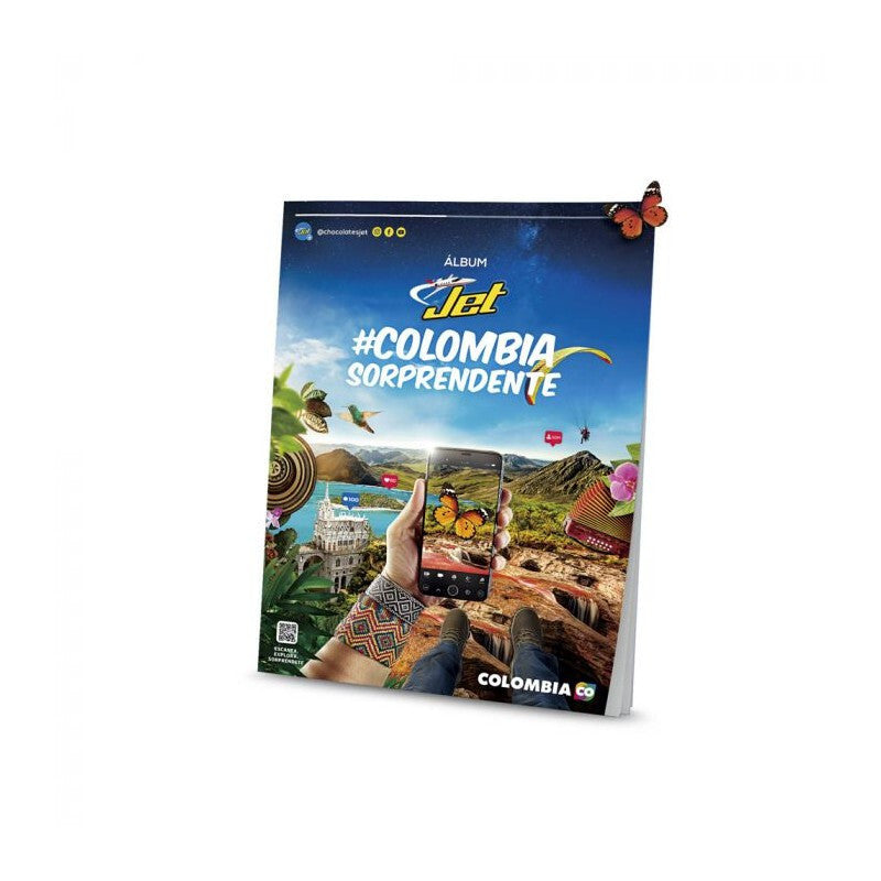 Jet Colombia Sorprendente Chocolate Bar Special Edition Album New US SHIPPING