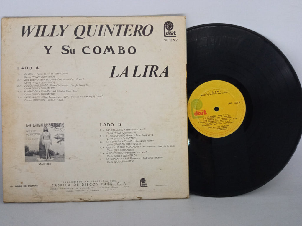 Willy Quintero Y Su Combo La Lira Discos Dark Vinyl LP Record Latin Cumbia Salsa