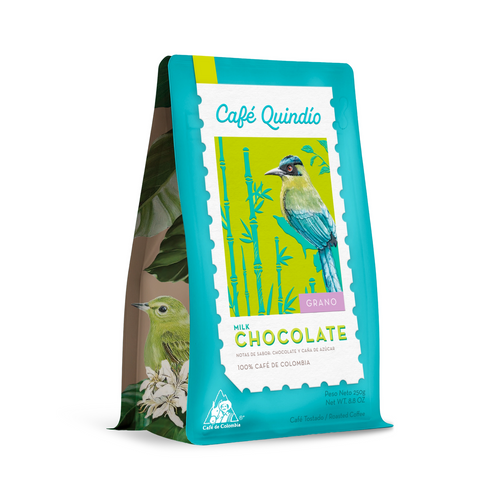 Cafe Quindio Special Harvest Chocolate Coffee Beans Granos De Chocolate - 250g