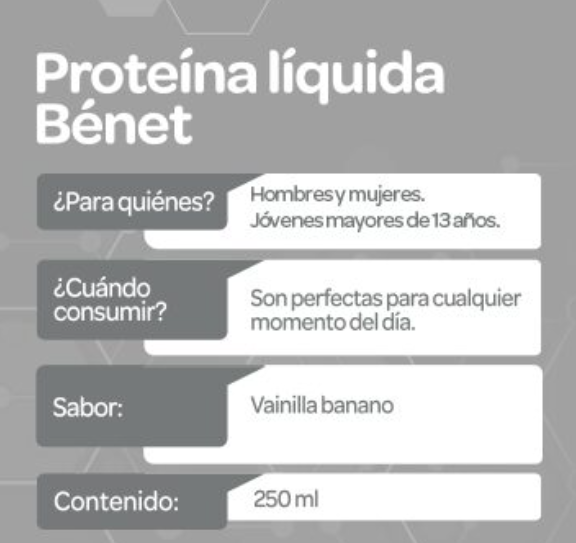 Benet Soy Protein Liquid Drink Vanilla Banana Nutritional 3-Pack - 750ml