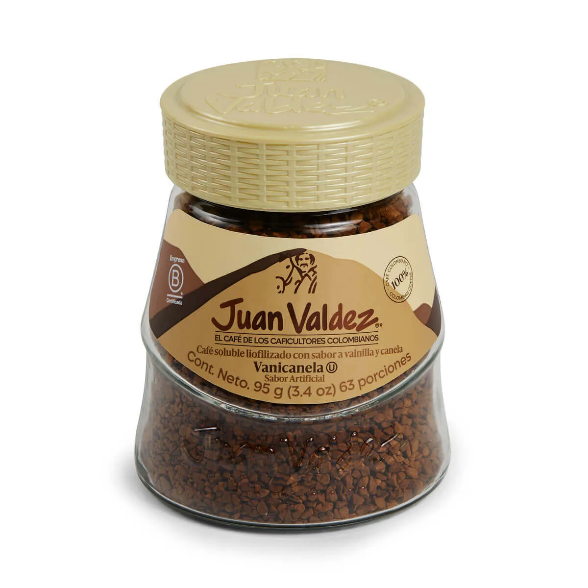 Juan Valdez Cinnamon Vanilla Freeze Dried Instant Flavored Coffee - 3.4 oz (95g)