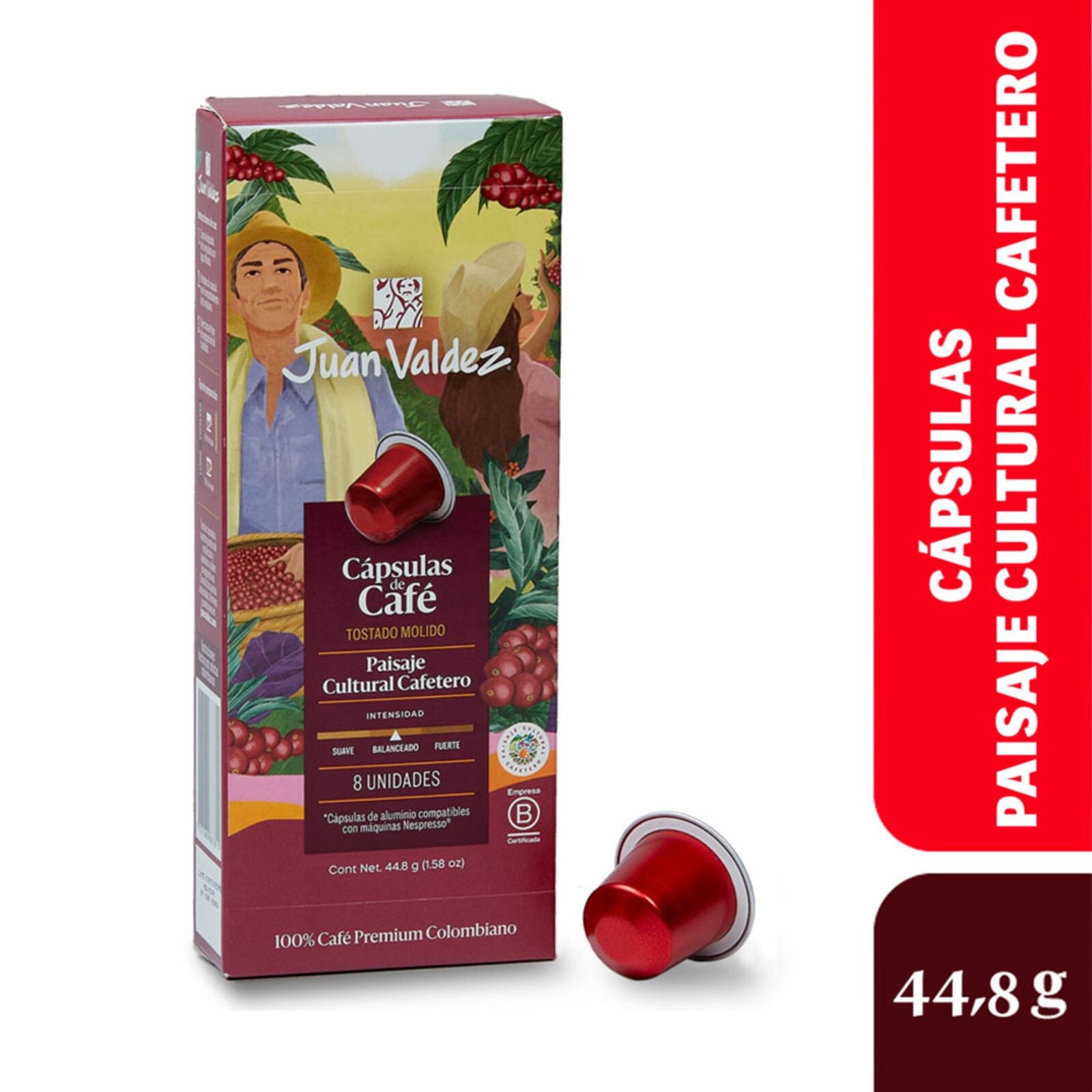 Juan Valdez Coffee K-CUP Pods 8u Box Nespresso Compatible Capsule Espresso