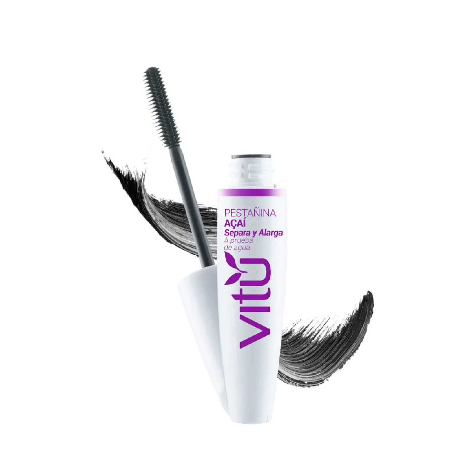 Vitu Acai Lengthening Separation Waterproof Mascara Pestanina Black Makeup