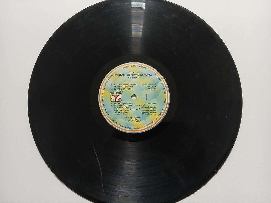 Pastor Lopez En Colombia Vol 2 Discos Fuentes Vinyl LP Record Classic Cumbia