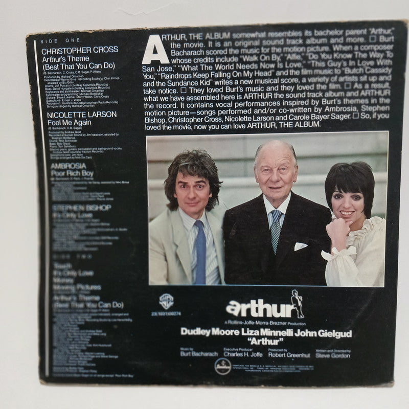 Various Arthur The Album Warner Bros Vinyl LP Record Original Movie Soundtrack