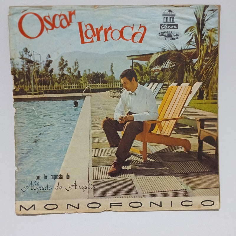 Oscar Larroca Con Alfredo de Angelis Orquesta Tipica Vinyl LP Record Tango Rare