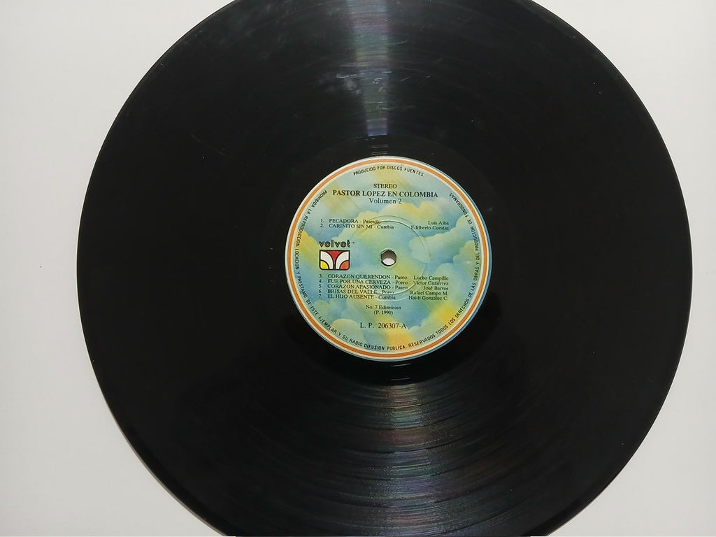 Pastor Lopez En Colombia Vol 2 Discos Fuentes Vinyl LP Record Classic Cumbia