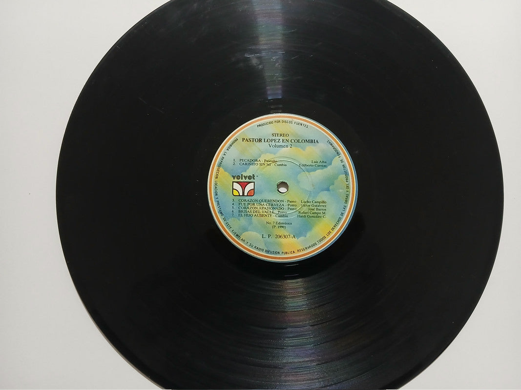 Pastor Lopez En Colombia Vol 2 Discos Fuentes Vinyl LP Record Classic Cumbia