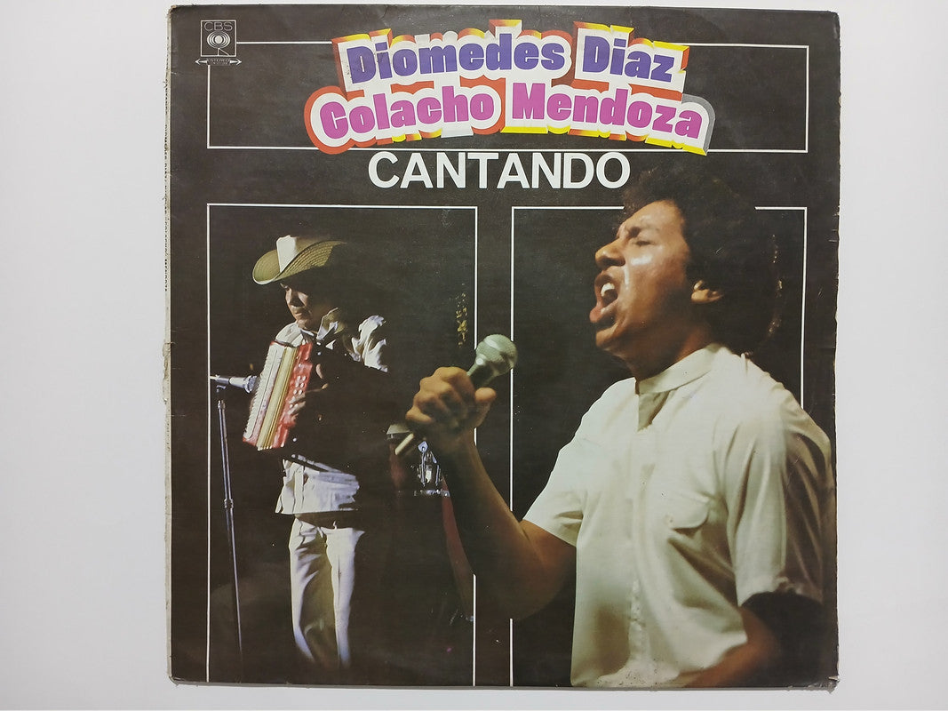 Diomedes Diaz Colacho Mendoza Cantando CBS Vinyl LP Record Classic Vallenato