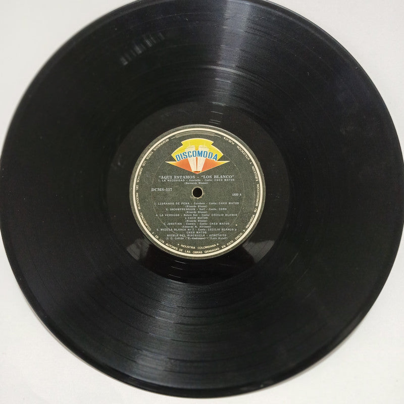 Los Blanco Aqui Estamos Discomoda Vinyl LP Record Rare Venezuelan Salsa Dura