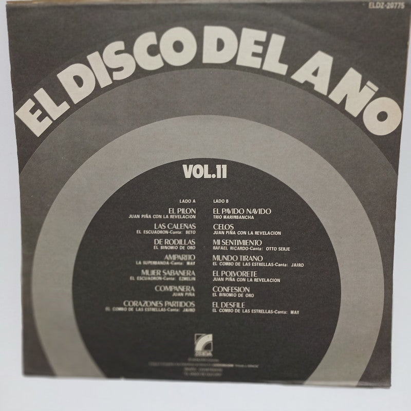 Various El Disco Del Ano Vol 11 Zeida Codiscos Vinyl LP Record Tropical Cumbia