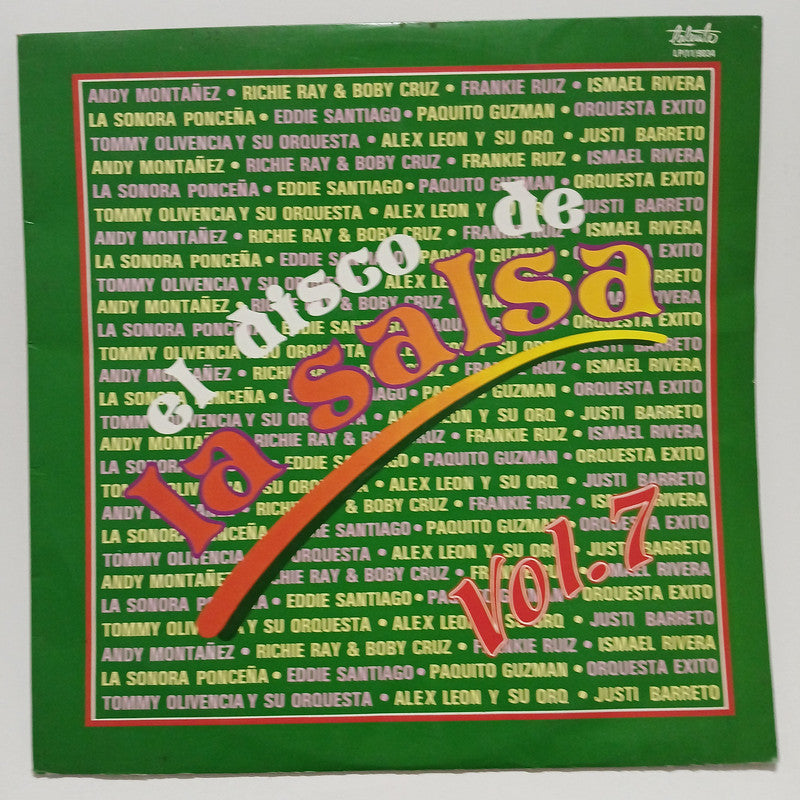 Various El Disco De La Salsa Vol 7 Talento Vinyl LP Record Vintage Salsa Comp