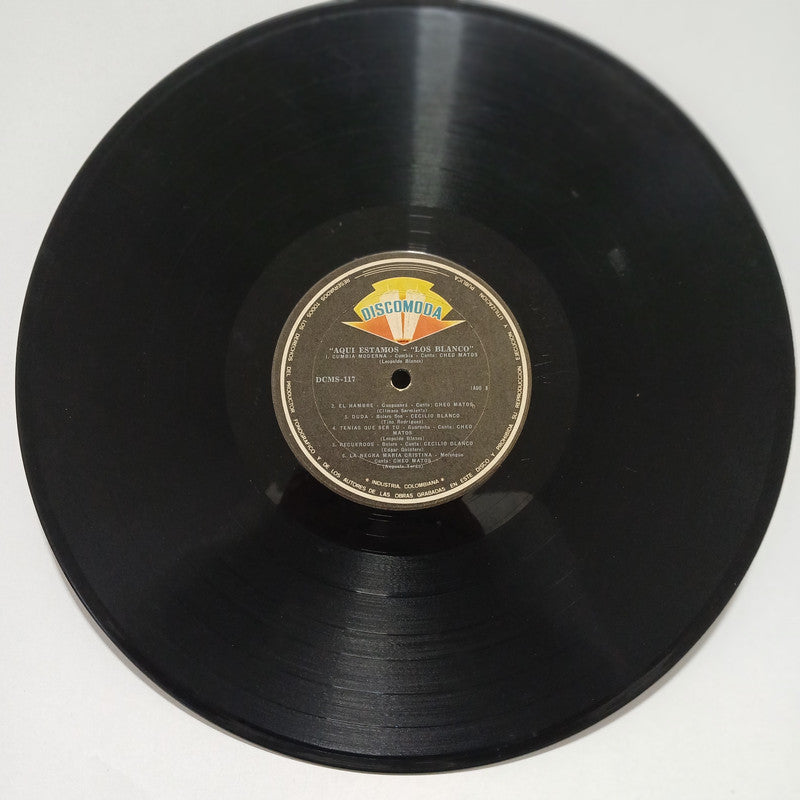 Los Blanco Aqui Estamos Discomoda Vinyl LP Record Rare Venezuelan Salsa Dura