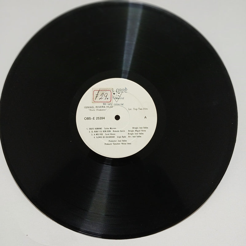 Ismael Rivera Jr Fruto Humano Discos Orbe Vinyl LP Record Rare Salsa Guaguanco
