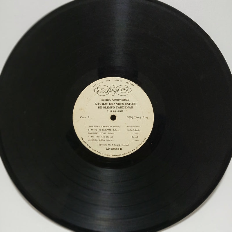 Olimpo Cardenas Los Mas Grandes Exitos Delujo Vinyl LP Record Vintage Bolero