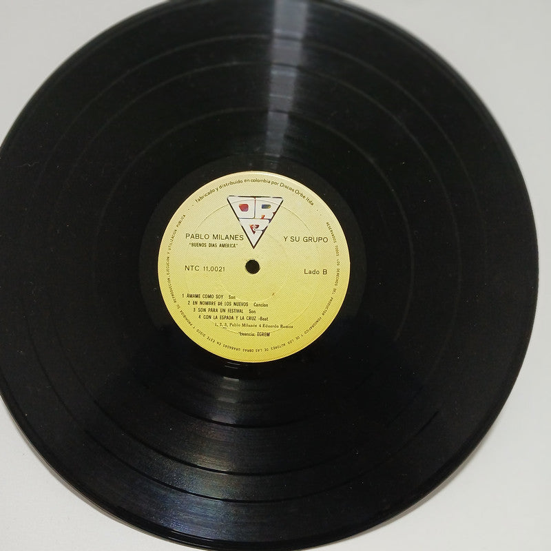 Pablo Milanes Buenos Dias America Orbe Vinyl LP Record Rare Cuban Nueva Trova